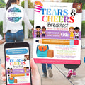tears and cheers event flyers for back to school event